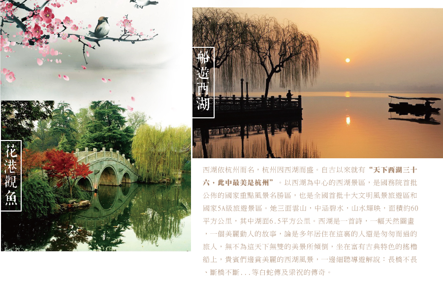 花港觀魚 西湖+遊船