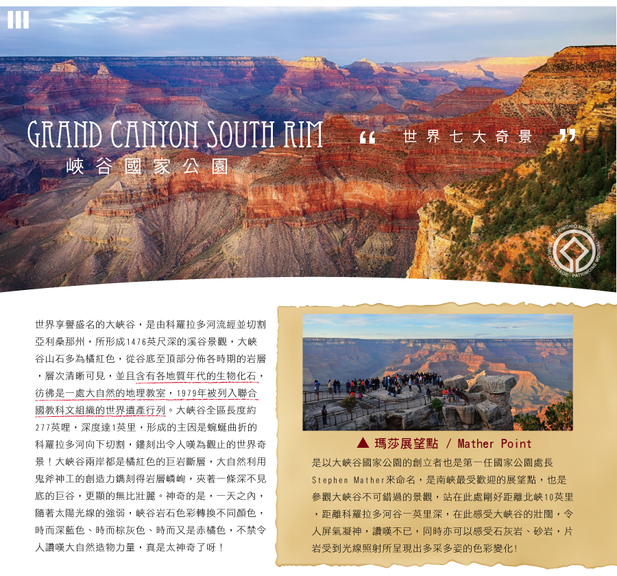 大峽谷國家公園 瑪莎展望點~Mather Point