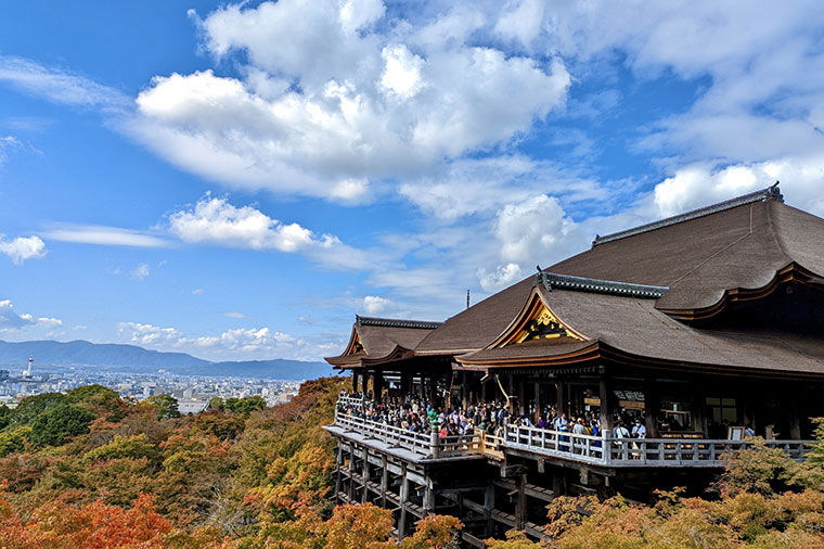 京都清水寺-懸空聳立的壯觀古剎