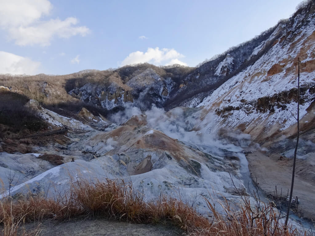 登別地獄谷的交通算方便，對自由行的旅客來說蠻友善的