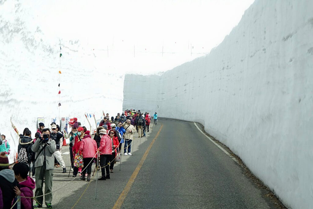 立山黑部雪壁奇景