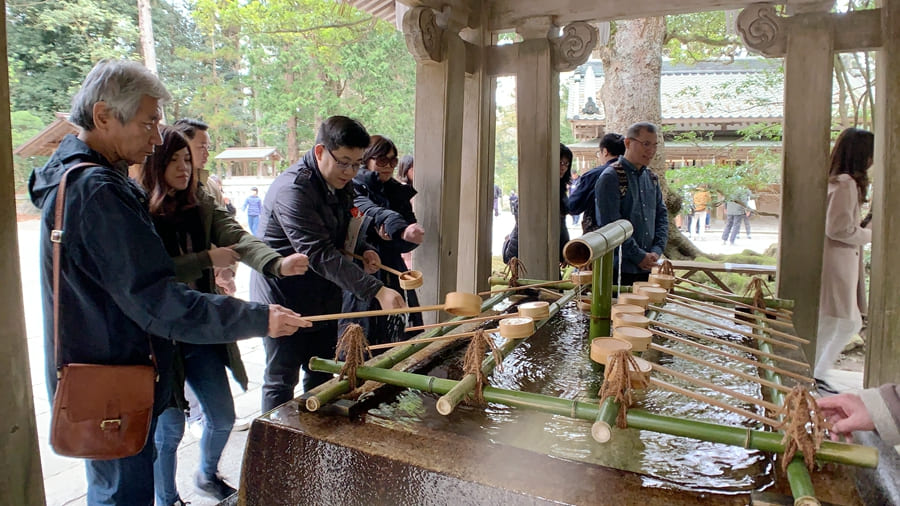 神社內水手舍淨身淨心