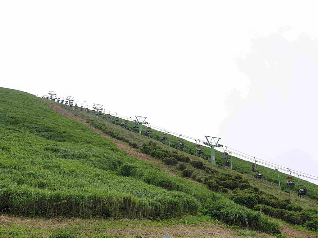 大室山標高580公尺，是一座休眠火山