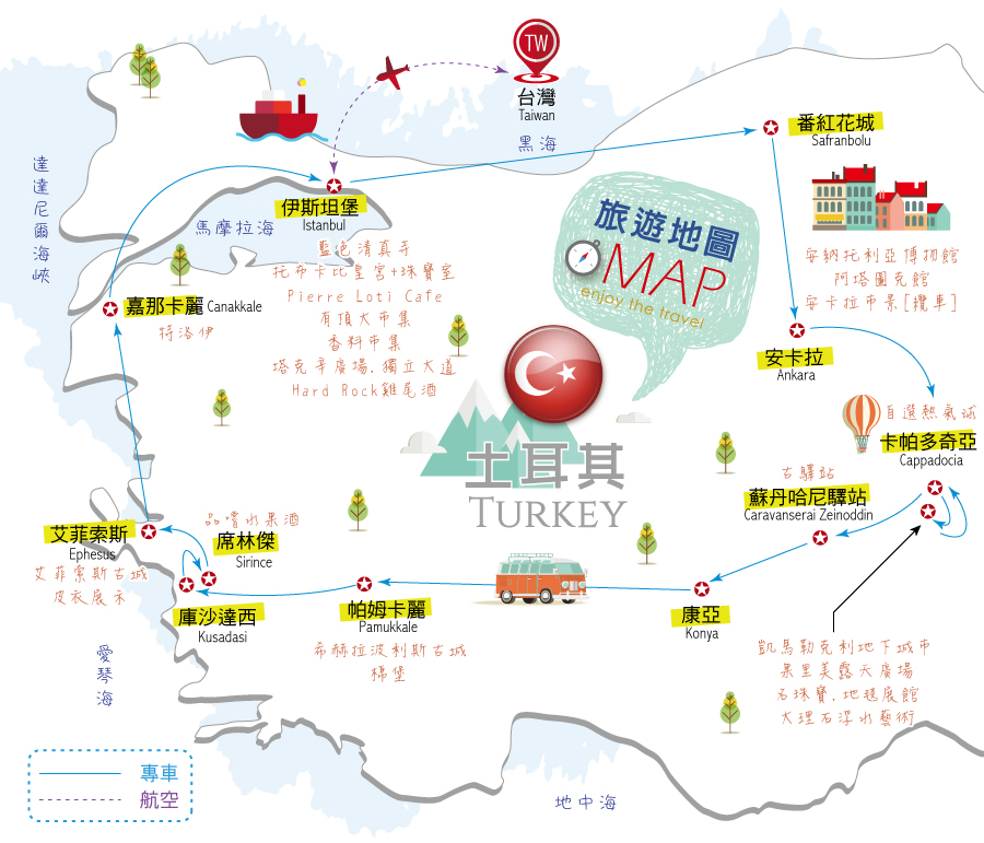 旅遊地圖 路線