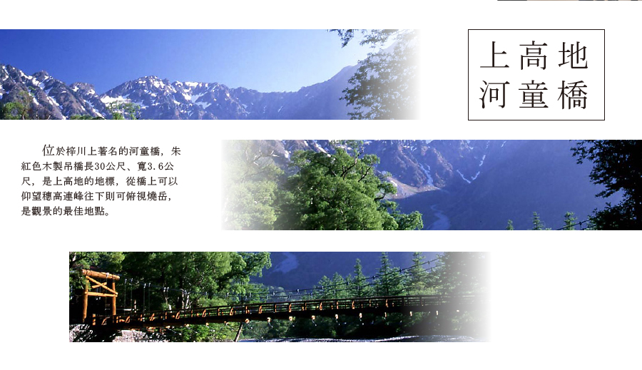 上高地河童橋-新魅力旅遊 