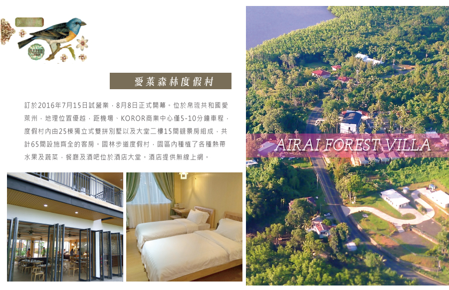 帛琉 愛萊森林度假村  【AIRAI FOREST VILLA】