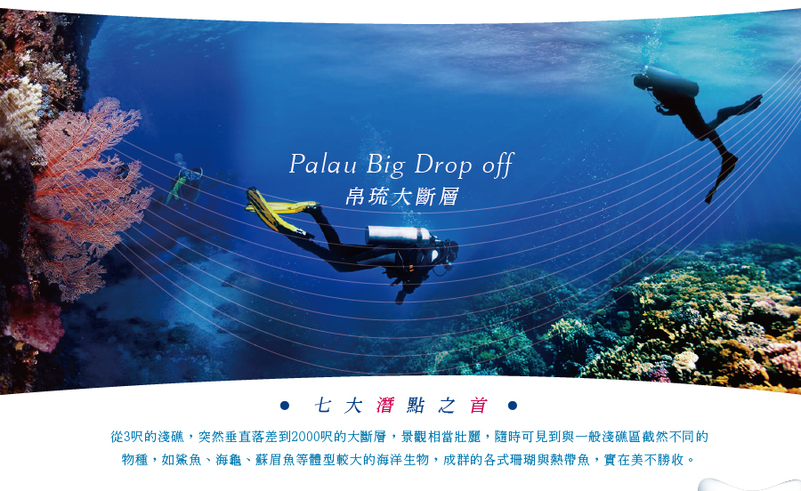 帛琉大斷層 palau big drop off